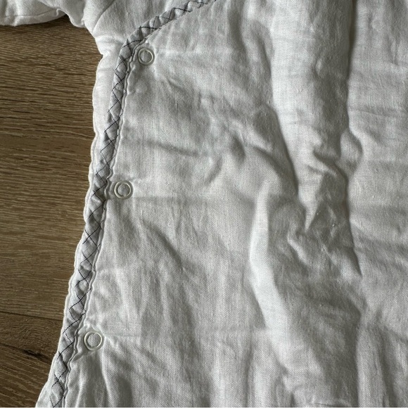 Baby GAP 100% Linen White One Piece up to 3 Months - Picture 4 of 5